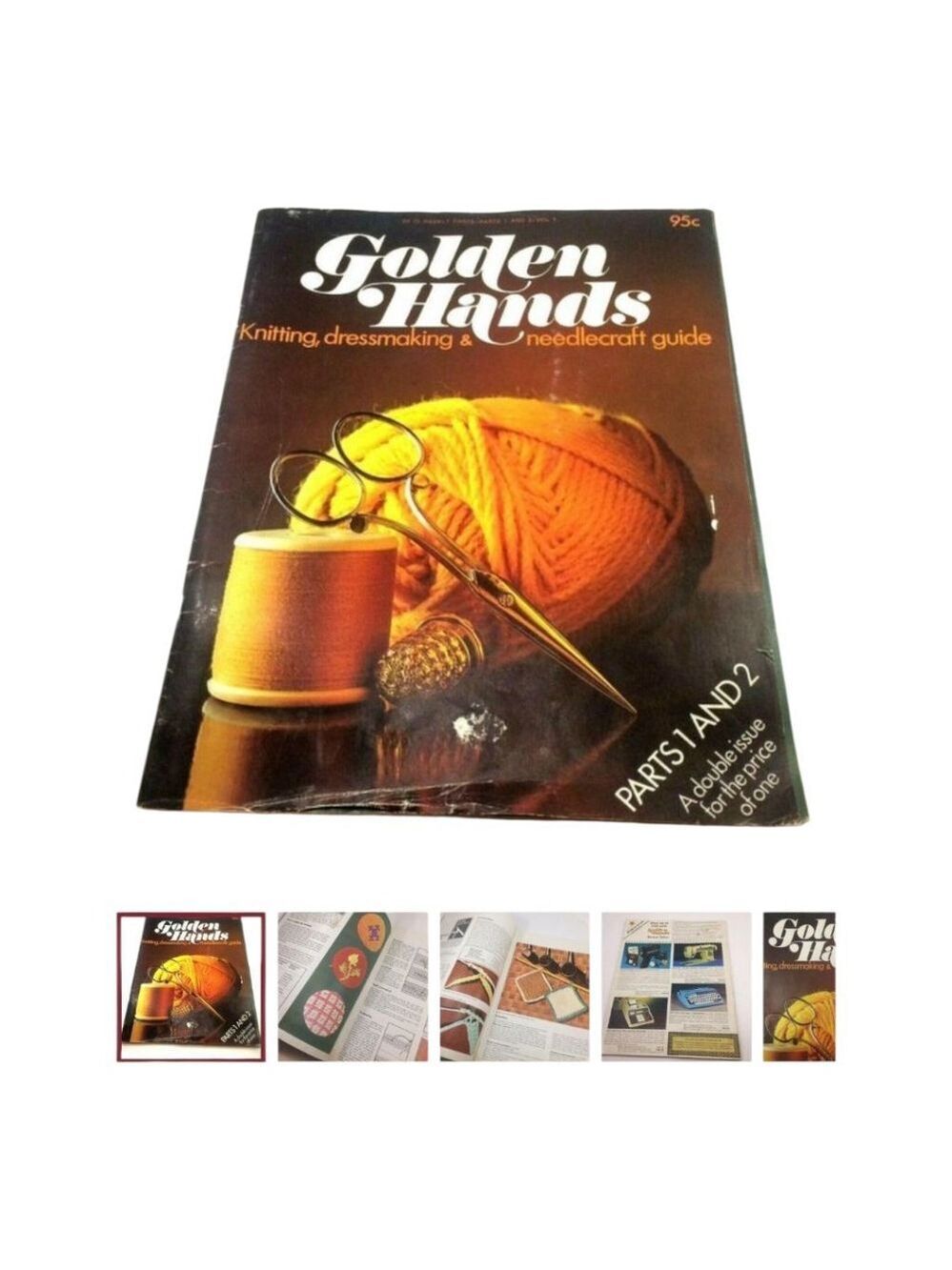Vintage Golden Hands Needlecraft Guide Knitting & Dressmaking